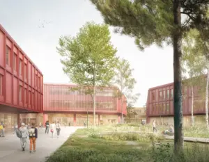 Bildungscampus Dülmen – Illustration des Campus